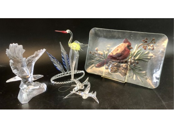 Glass Decorative Bird Items