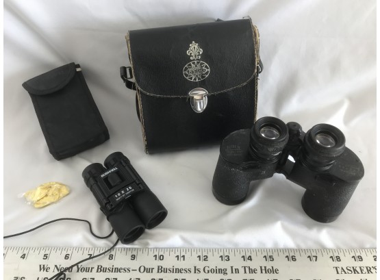 2 Pair Of Binoculars With Cases