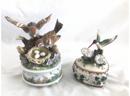 2 Music Jewelry Boxes, Works
