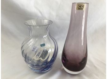 2 Scottish Glass Pieces, Caithness Glass, Handmade