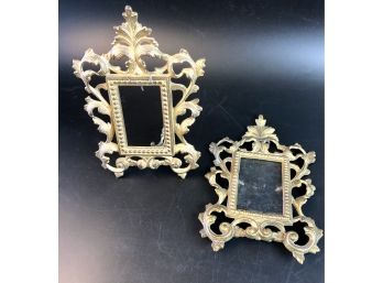 Two Metal Picture Frames