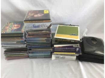 Lot Of Music CDs And Games, Cd Case