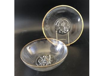 Large Glass Plate And Centerpiece Bowl