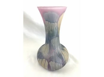 Rueven Glass, Hand Painted, 8 Inches Tall