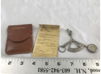 Vintage Letter Scale With Pouch