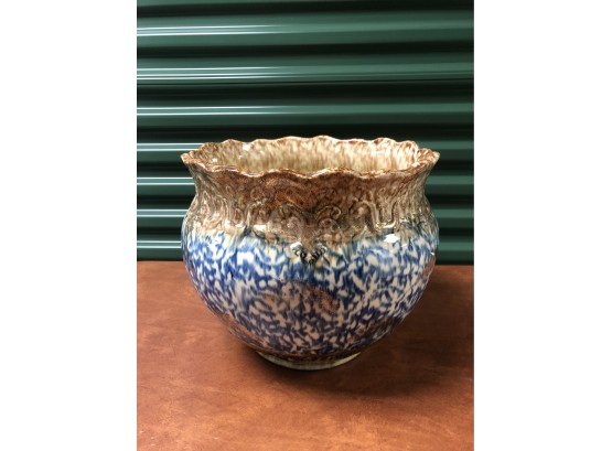 Large Ceramic Pot, 10 1/2 Inches Tall, 12 Inches Diameter.