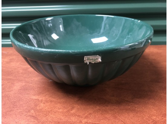 Large Haeger  Bowl 12 1/2 Inches In Diameter- Small Chip