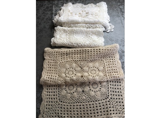 Crocheted Table  Runners
