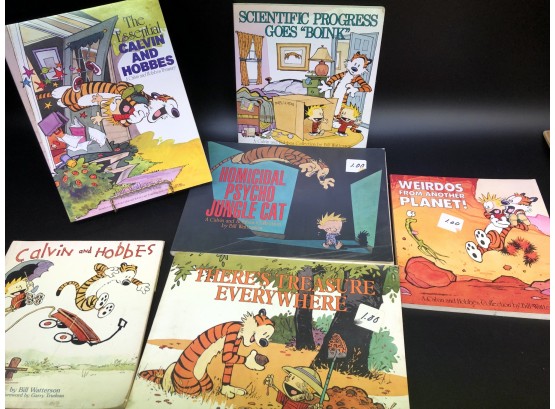 Six Calvin And Hobbes Soft Cover Books