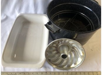 Corning Ware Roaster Pan, Canning Pan With No Lid