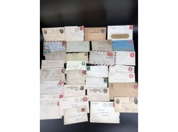 Postal Cards, Stamped Envelopes, Fancy Cancels, Mostly 19th Century And Early 20th Century Stamps.