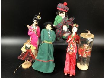 Madame Alexander Miniature Showcase Scotland Doll, And Other Ethnic Dolls