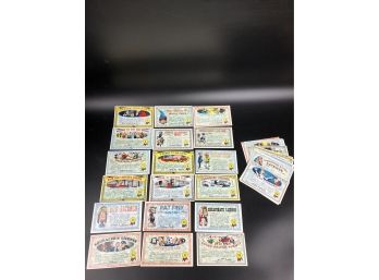 Topps 1964 Complete Set  Of Nutty Award Postcards  # 1- 32.