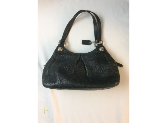Coach Mia Embossed Leather Mini Maggie Bag F1071-44300 Black