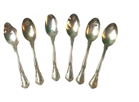 6 A. A. Webster & Co Sterling Spoons