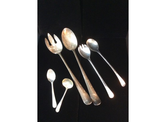English Silver Plate Serving Utensils
