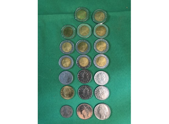 Group Of Italian Coins