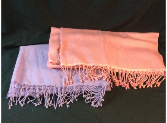 2 Large Womens Scarves, Ann Taylor And Other- No Label