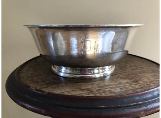 Old Newbury Crafters Sterling Silver Bowl Monogrammed
