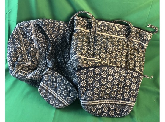 Vera Bradley  4 Matching Bags About 25 Years Old