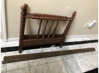 Vintage Spindle Twin Bed Frame With Rails