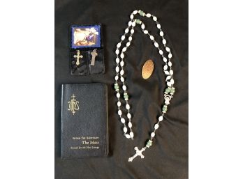 Rosary Beads And Other Religious Items