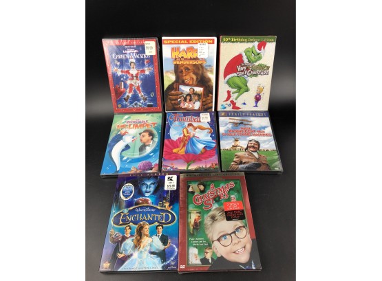 8 Factory Sealed Kid's Movies On DVD