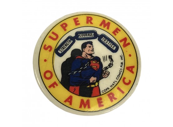 Supermen Of America Vintage Pin