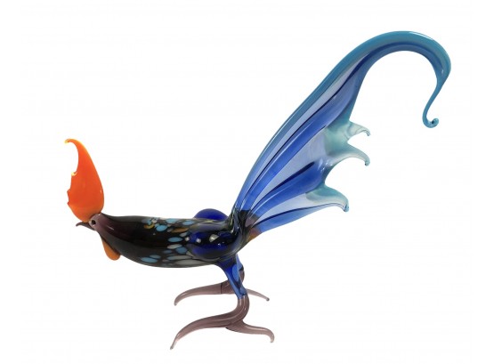 Hand Blown Glass Rooster Could Be  Murano