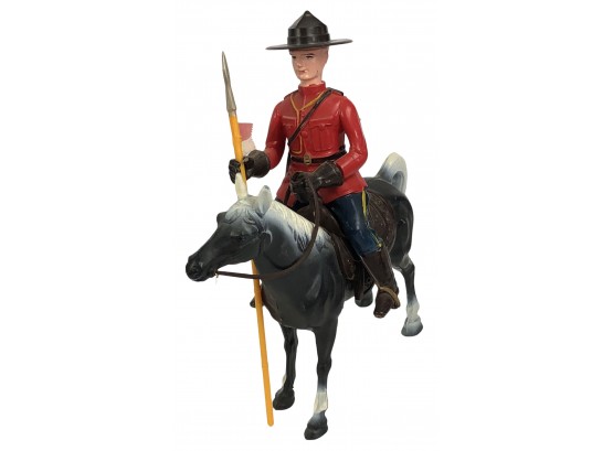 Vintage Royal Canadian Mountie On Horse