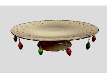 Lenox  China Jewels Collection Christmas Cake Plate