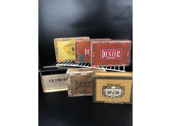 Cigar Boxes Lot A- Dexter And Others