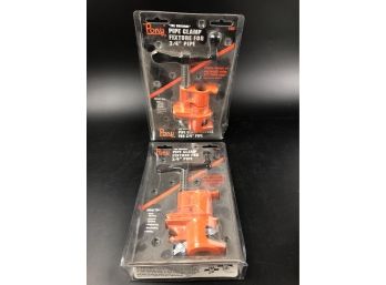 2 Pony Pipe Clamp Fixtures For 3/4' Pipe- New In Original Packaging