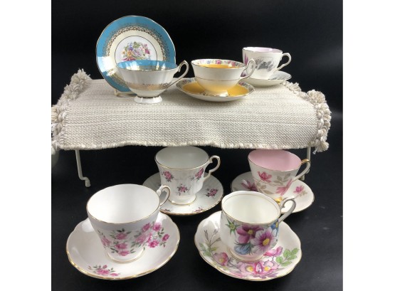 Assorted English Tea Cups & Saucers