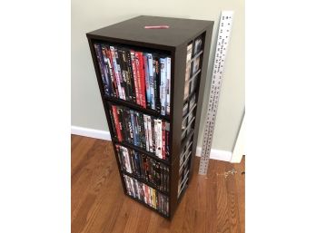 Spinning DVD Shelf Includes Approximately 125 DVDs