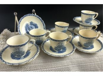 Countryside English Old Hall Demitasse Cups & Saucers
