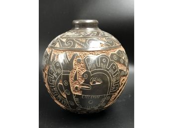 Pottery Vase- Central American Motif