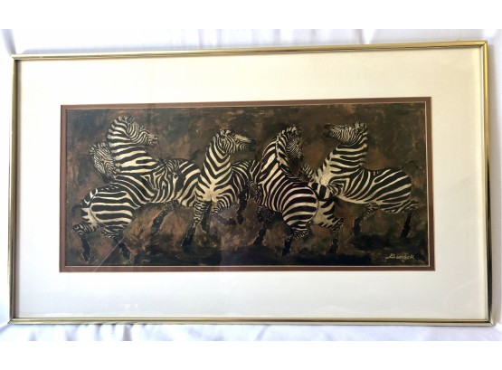 Charles Burdick Zebra Painting