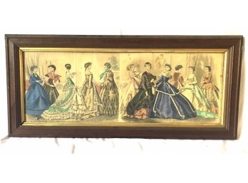 19th Century Framed Fashion Prints