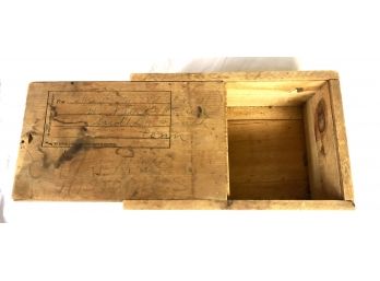Wood Box With Sliding Lid