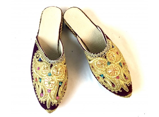 Uzbek Women's Wedding Shoes Size 7-7 1/2
