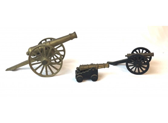 3 Metal Cannon Replicas