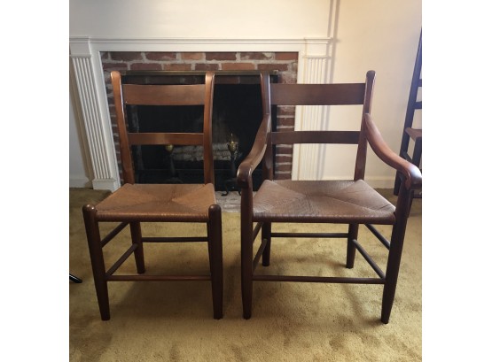 5 Thumb Back Chairs / 1 Captain