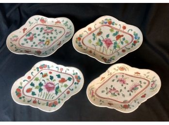 Four Old Chinese Platters