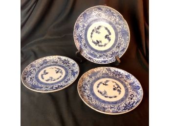 Antique Chinese Blue & White Plates