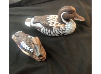 2 Hand Painted Ducks- Peoples Republic Of China