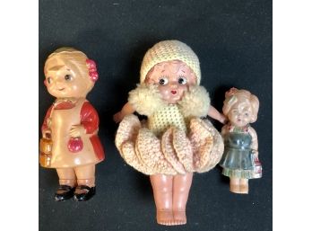 Three 1920s Dolls