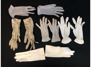 5 Pairs Of Vintage Ladies Gloves