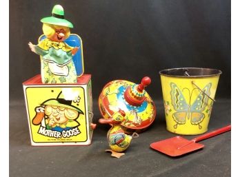 Assorted Vintage Tin Toys