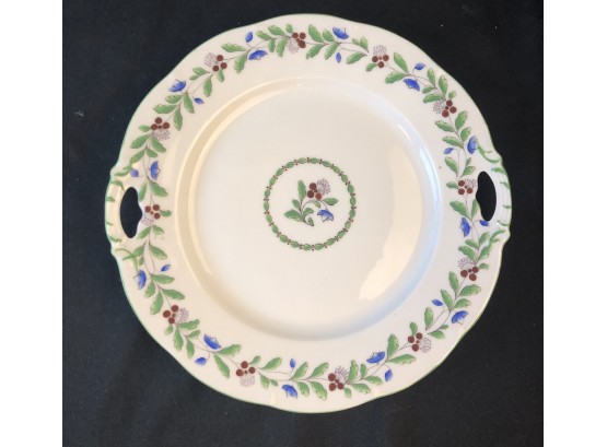 Hand Painted Cake Plate From Austria